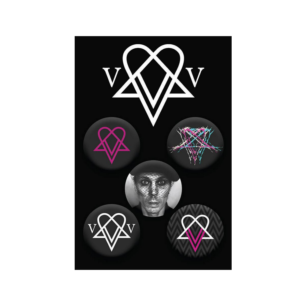 Heartagram Button Pack