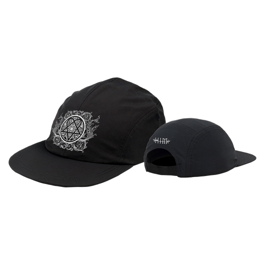 A classic HIM hat with printed patch on the front and embroidered HIM logo at the back.