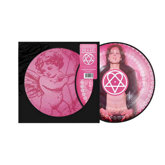 the twenty fifth anniversary rerelease of HIM's Razorblade Romance vinyl. 