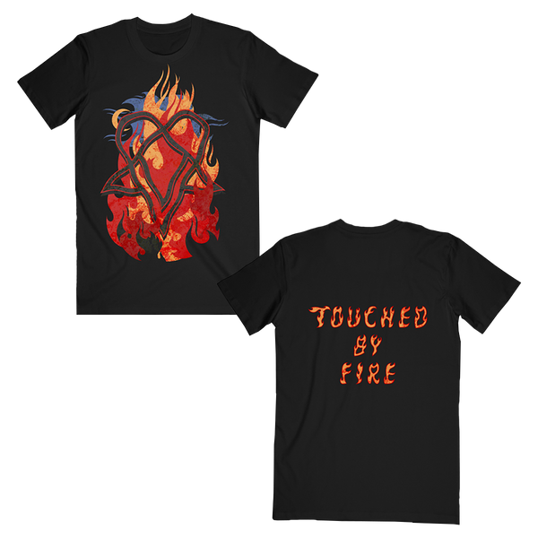 LIURA BURNING FLAIR VIPパス・ブロマイド・Tシャツセット Official Ville Valo Store - Touched by Fire Black Tee – VV