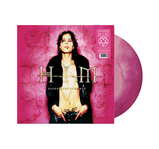 the twenty fifth anniversary rerelease of HIM's Razorblade Romance vinyl. 